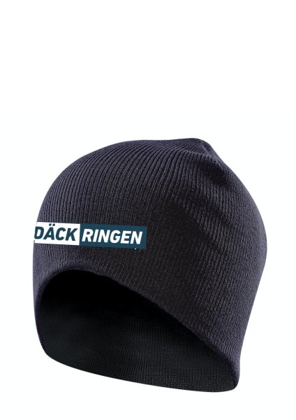 Zoom bild av Stickadmössa Däckringen, marinblå
