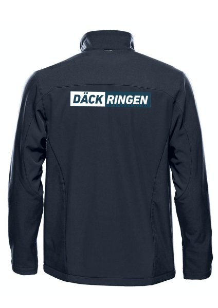 Zoom bild av Softshelljacka Däckringen, marinblå